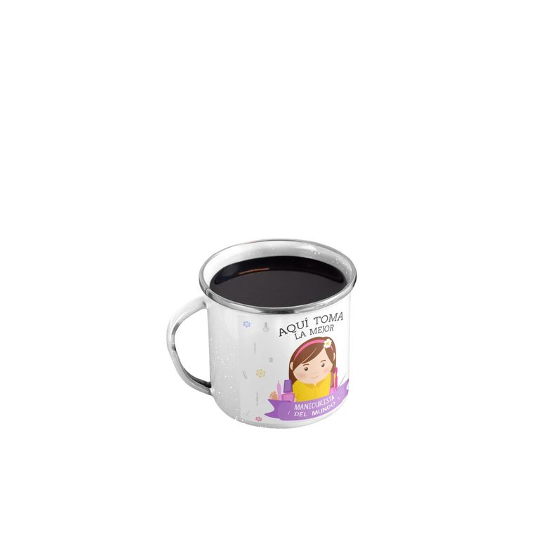 Taza Enlozada Diseños y Café - Días de Manicurista