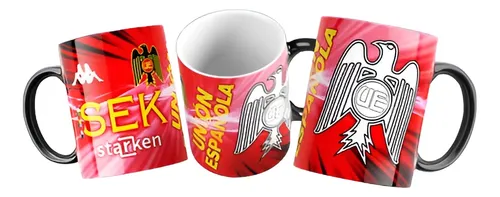 Taza Mágica Unión Española - Futbol Chileno Negro Fútbol