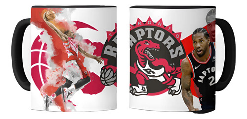 Taza Mágica Toronto Raptors - Nba Negro Nba