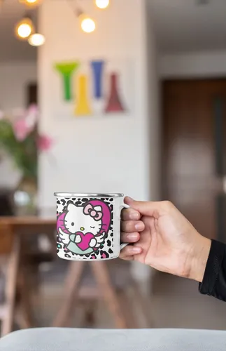 Taza Enlozada Hello Kitty - Dulzura Y Amistad Blanco Hello Kitty - Dulzura Y