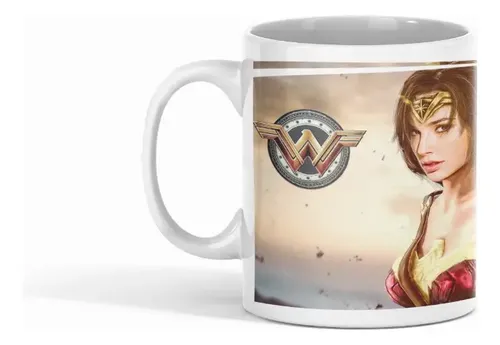 Taza Wonder Woman - Emblema De Valor Blanco