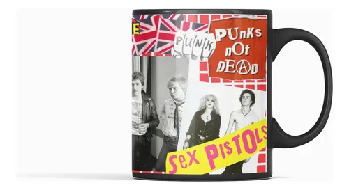 Taza Magica Sex Pistols Punk Rock Negro Rock