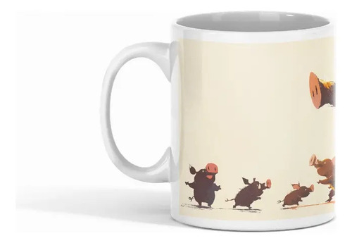 Taza Gran Jabalí ¡diversión Y Aventura En La Naturaleza! Blanco