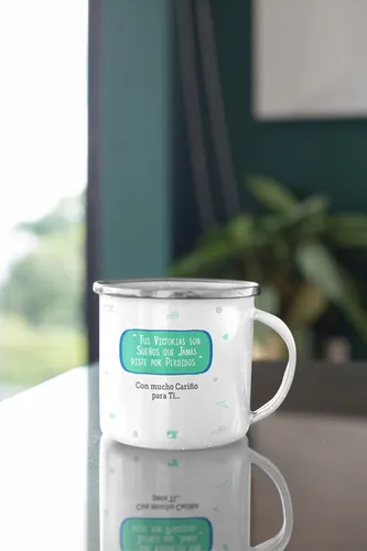 Taza Enlozada Inspiración Y Infusiones - Diseñador