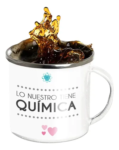 Taza Enlozada Enlaces Fuertes - Amor Y Ciencia Blanco Regalo Amor Y Química