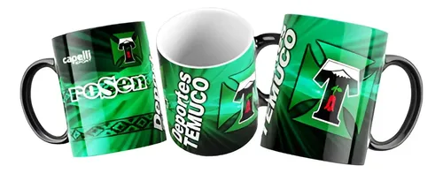 Taza Mágica Club De Deportes Temuco - Futbol Chileno Negro Fútbol