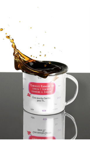 Taza Enlozada Esposa - Amor En Cada Sorbo Blanco Amor En Cada Sorbo