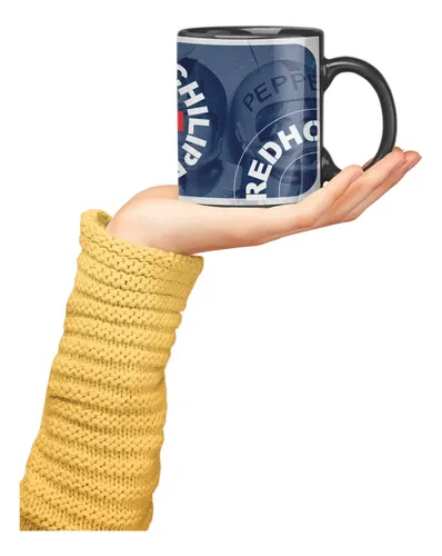 Taza Mágica De Red Hot Chili Peppers - Bandas De Rock Negro Red Hot Chili
