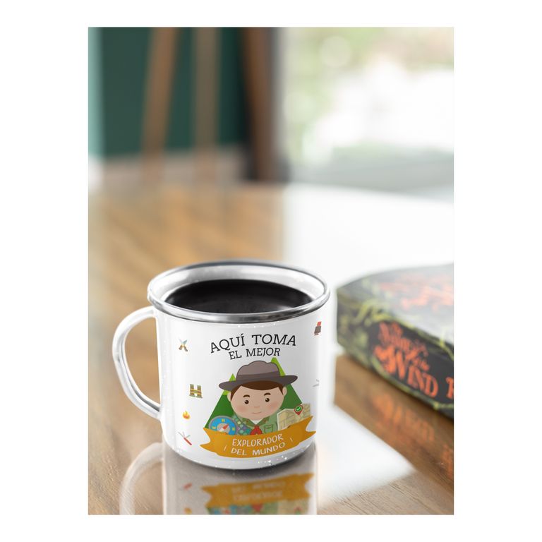 Taza Enlozada Scout - Aventuras y Naturaleza H