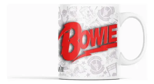 Taza De David Bowie Estilo Rock Para Coleccionistas Blanco