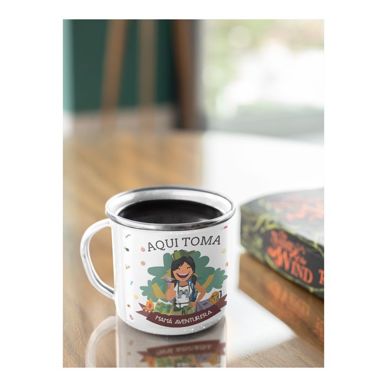 Taza Enlozada Mamá Aventurera - Explora y Sueña