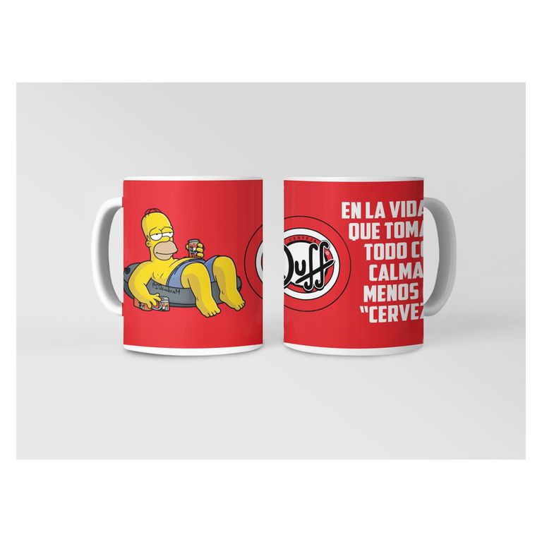 Taza Homer Simpson - Donas y Duff al Calentar