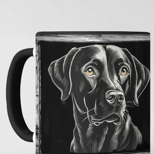 Taza Mágica Labrador Retriever Amigo Fiel Negro Mascota
