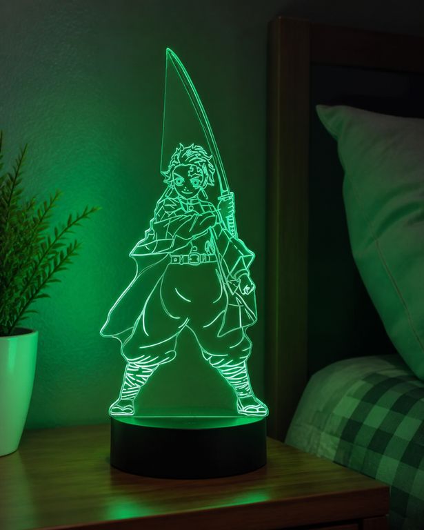 Lámpara Efecto 3D Tanjiro -Demon Slayer