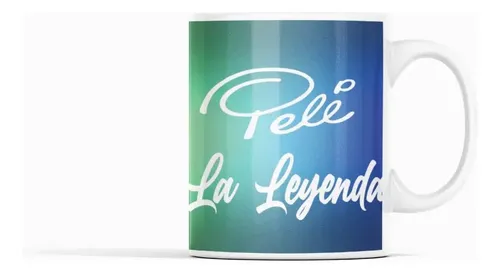 Taza Pelé - Leyenda Del Fútbol En Cada Sorbo Blanco