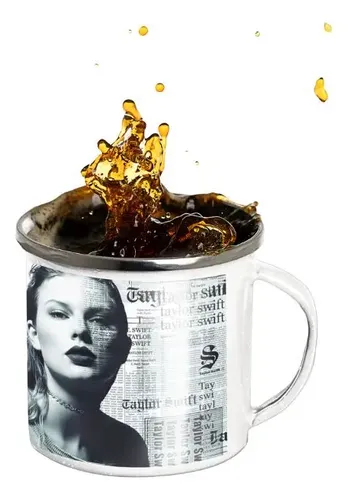 Taza Lechero Enlozado Taylor Swift Blanco Regalo Taza Taylor Swift