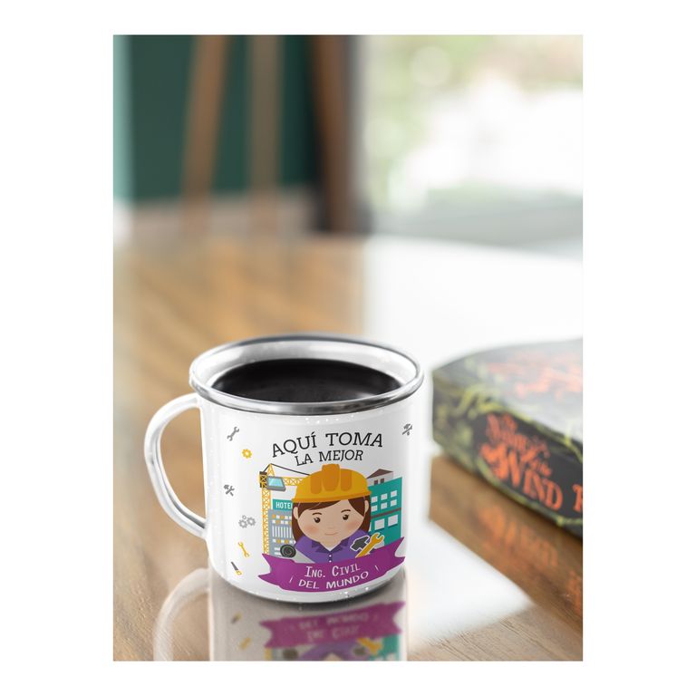 Taza Enlozada Estructuras y Espresso - Ingeniera Civil