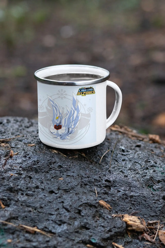 Taza Enlozada Hyoga De Cisne Caballeros Del Zodiaco Blanco Caballeros Del