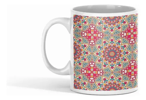 Taza Mandalas - Patrones Que Despiertan Blanco