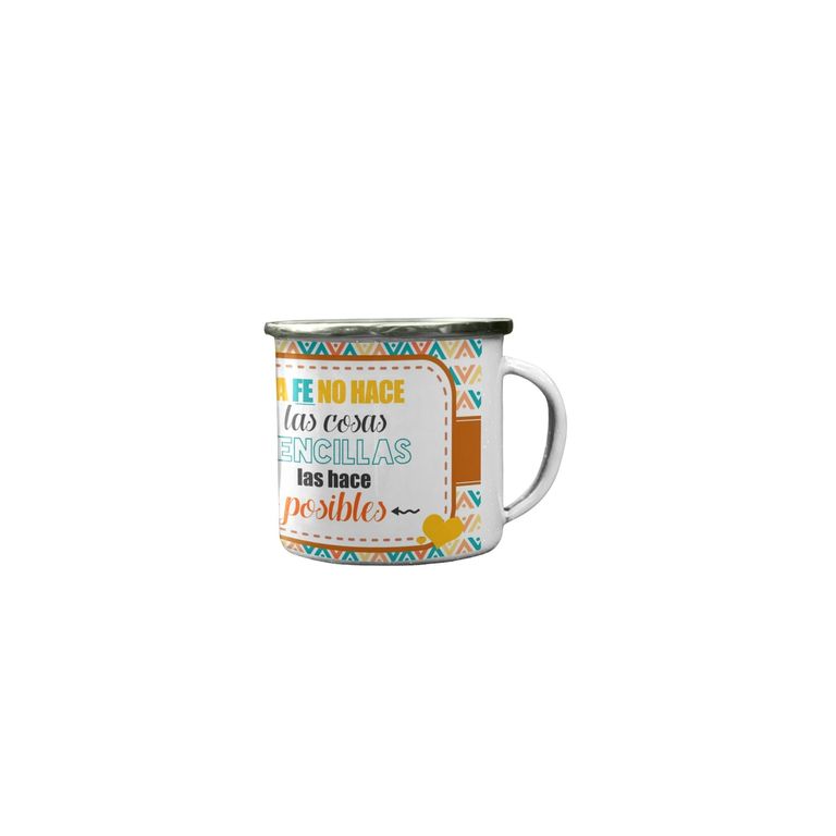 Taza Enlozada La Fe Hace las cosas posibles
