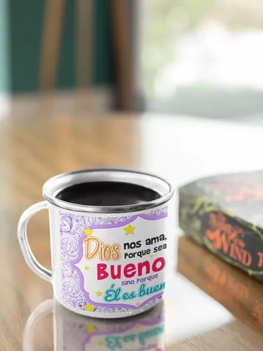Taza Enlozada Inspiración Y Esperanza Cristiana Blanco Esperanza Cristiana