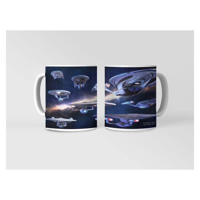 Taza Explorando la Galaxia con Star Trek