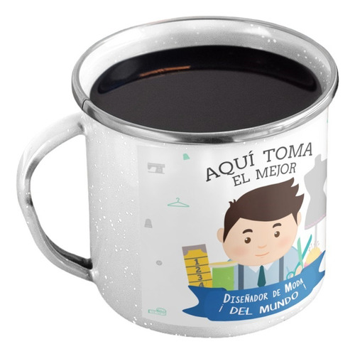 Taza Enlozada Inspiración Y Infusiones - Diseñador