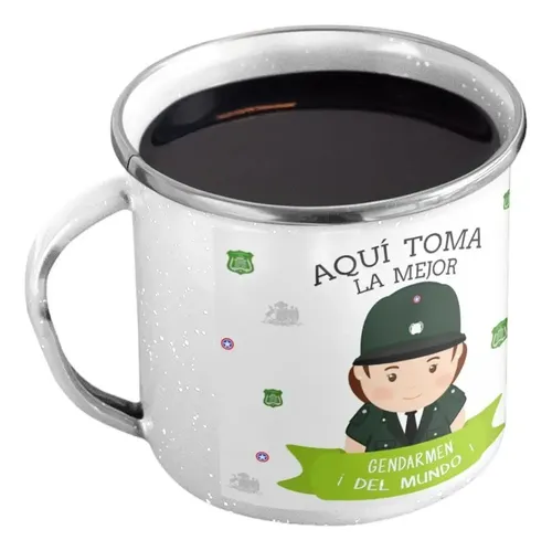 Taza Enlozada Gendarmería - Valor Y Vigilancia