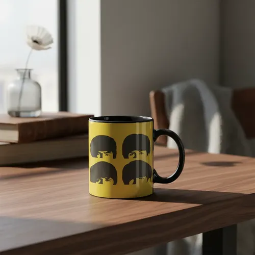 Taza Magica The Beatles Let It Be Bandas De Rock Negro The Beatles Let It Be
