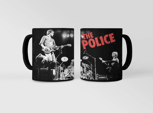 Taza Magica The Police Bandas De Rock So Lonely Negro The Police So Lonely