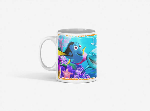 Taza Descubre El Océano Con Nemo Y Dory Blanco