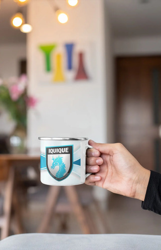 Taza Enlozada Iquique Club Deportivo - Pasión Y Orgullo Blanco Futbol Chileno