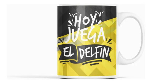 Taza Academia Cantolao Delfín - Futbol Peruano Blanco