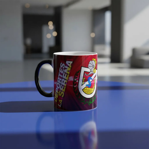 Taza Mágica Club De Deportes La Serena - Futbol Chileno Negro Fútbol