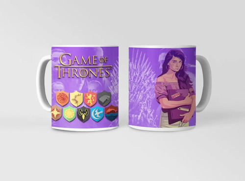 Taza Juego De Tronos - Tronos Con Sansa Stark Blanco