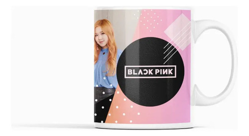 Taza Black Pink Producto Único Para Fans Blanco
