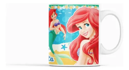Taza Descubre Atlántica Con Ariel La Sirenita Blanco