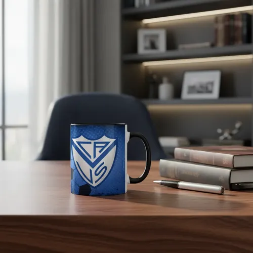 Taza Equipo De Fútbol Argentino Vélez Sarsfield Fortineros Negro Fútbol