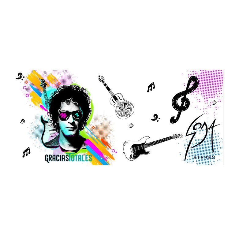 Taza Enlozada Soda Stereo Gracias Totales