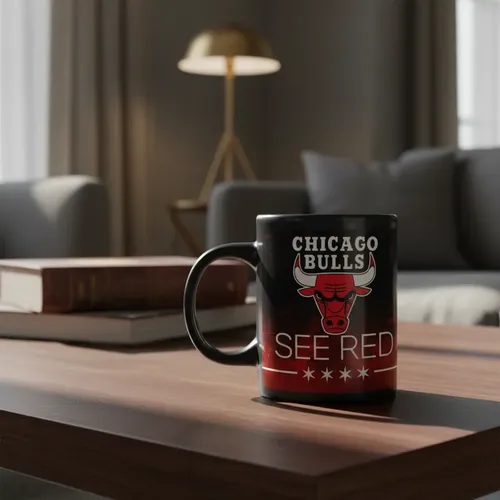 Taza Mágica Chicago Bulls Jordán - Nba 02 Negro Nba