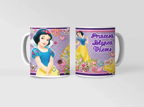 Taza Blanca Nieves Y Los Siete Enanos Blanco