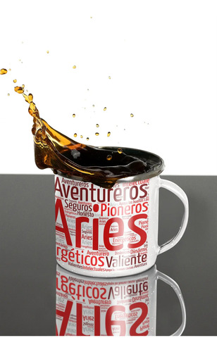 Taza Enlozada Aries - Valientes Y Resueltos Blanco Videojuegos