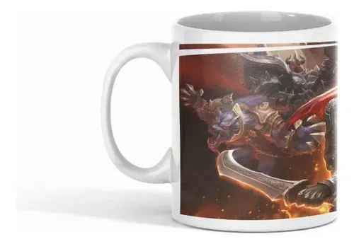Taza League Of Legends - Batalla De Lol Blanco