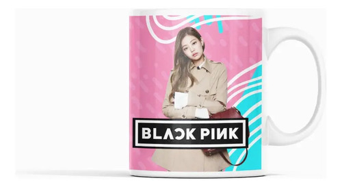Taza Black Pink Jennie Blanco