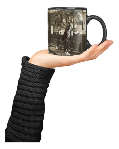 Taza Magica Pantera Banda De Metal Cowboys From Hell Negro Pantera Cowboys From
