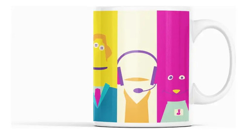Taza Personajes Icónicos De 31 Minutos - Colorido Blanco