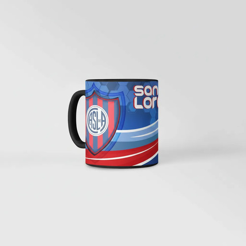 Taza Equipo De Fútbol Argentino San Lorenzo Pasión Cuerva Negro