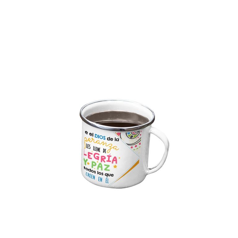 Taza Enlozada Motivo Religioso