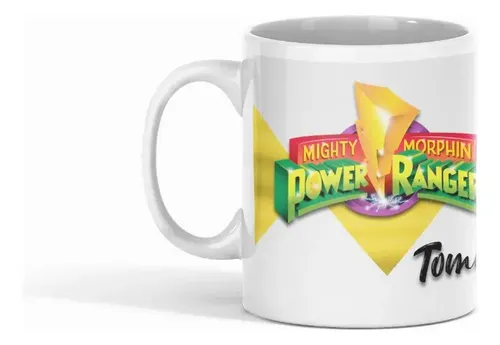 Taza Transformación Y Poder De Los Rangers Tommy Blanco