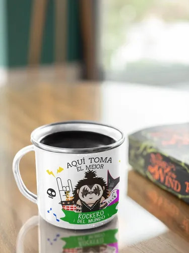 Taza Enlozada Mejor Roquero - Leyenda Del Escenario Blanco Mejor Roquero
